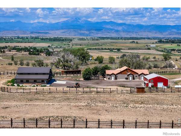 35 Acres of Agricultural Land with Home for Sale in Berthoud, Colorado