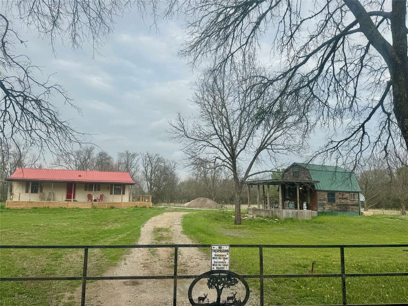 3.56 Acres of Land with Home for Lease in Campbell, Texas