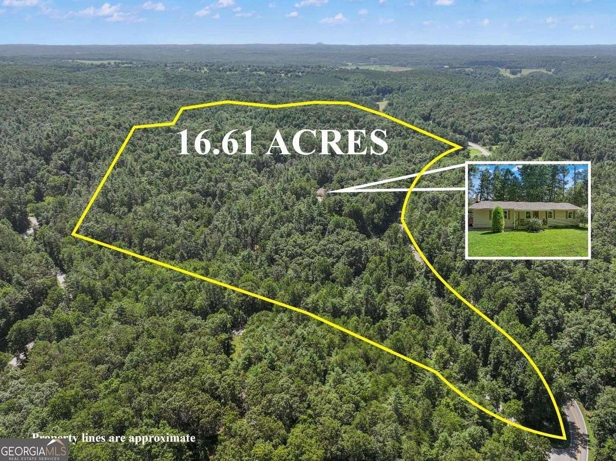 16.6 Acres of Land with Home for Sale in Clarkesville, Georgia