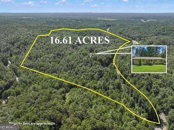 16.6 Acres of Land with Home for Sale in Clarkesville, Georgia