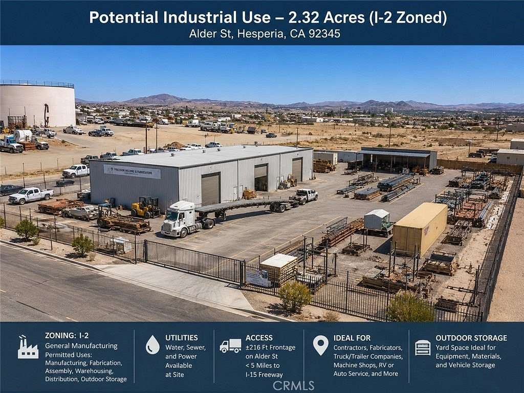 2.32 Acres of Commercial Land for Sale in Hesperia, California
