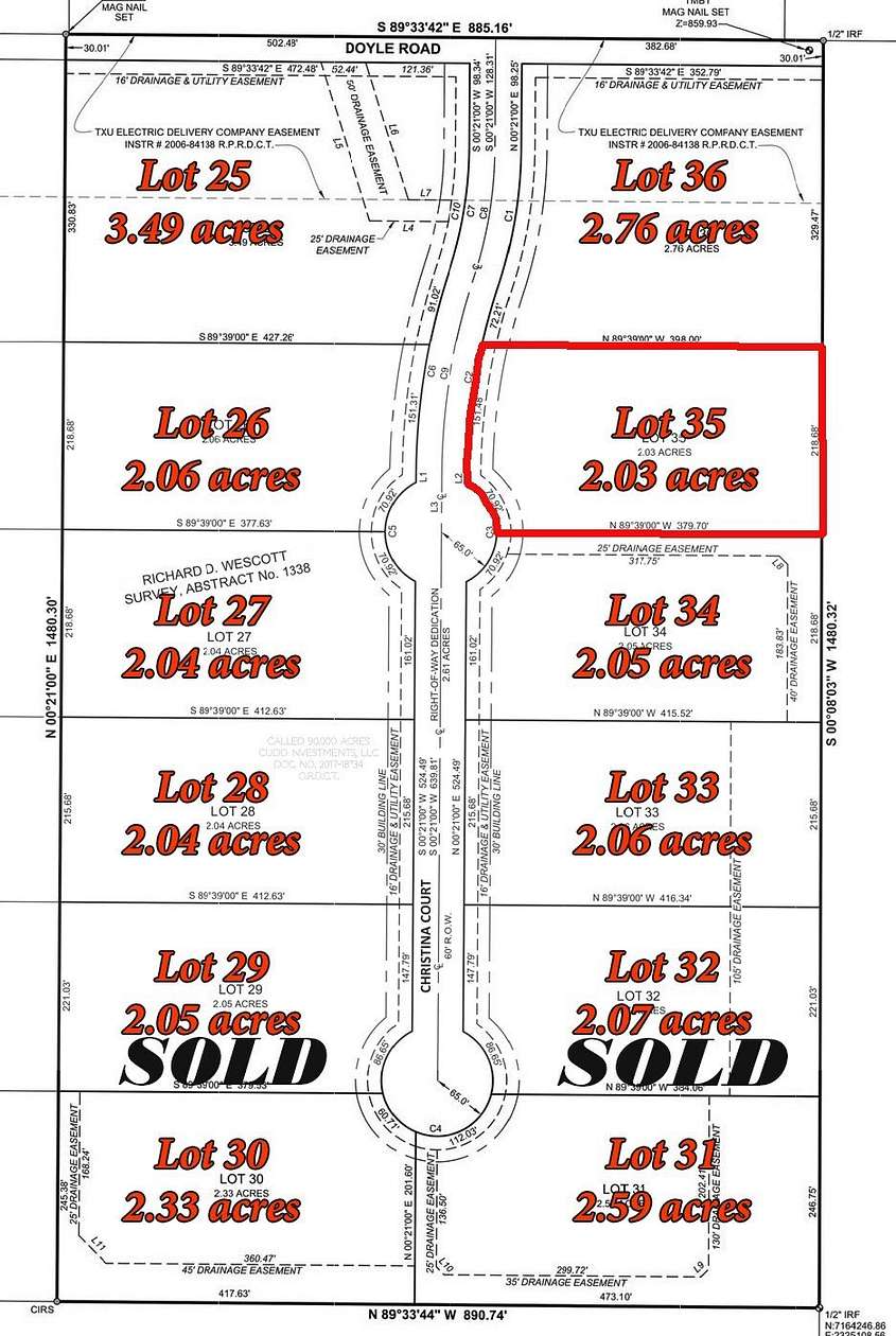 2 Acres of Residential Land for Sale in Krum, Texas