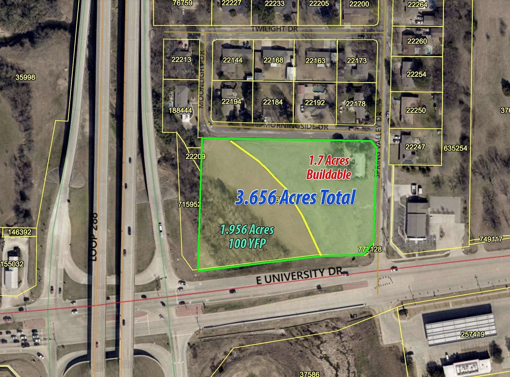 3.67 Acres of Commercial Land for Sale in Denton, Texas