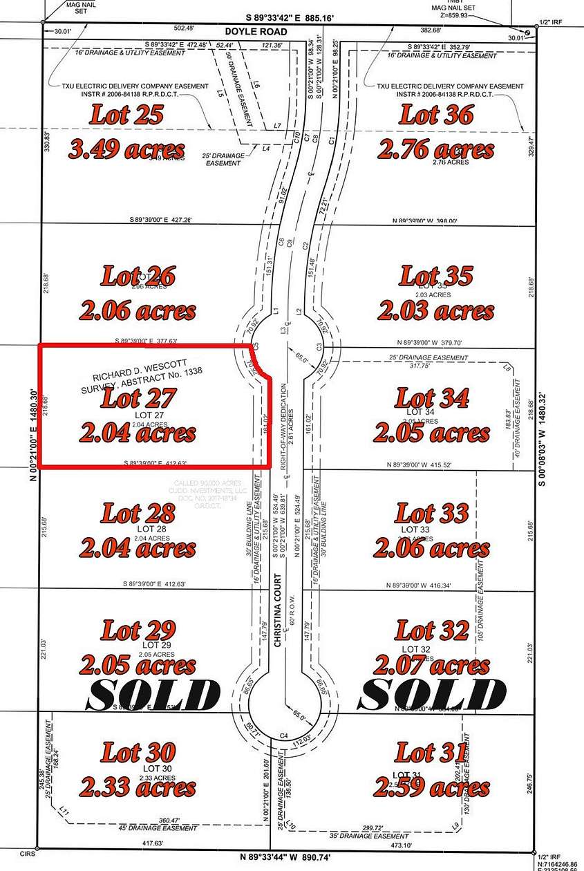 2 Acres of Residential Land for Sale in Krum, Texas