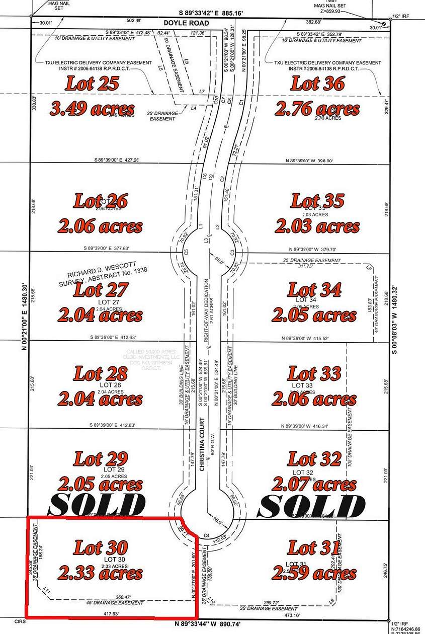 2.33 Acres of Residential Land for Sale in Krum, Texas