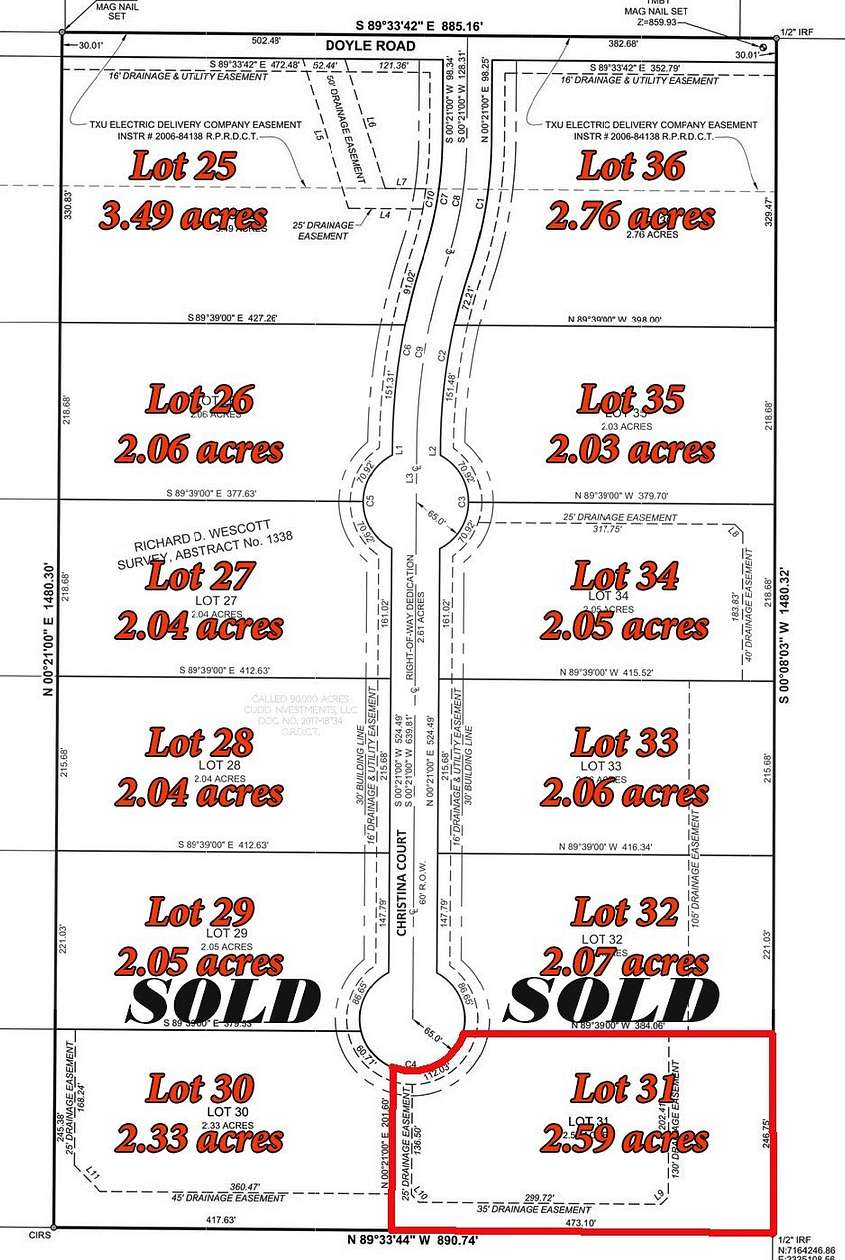 2.59 Acres of Residential Land for Sale in Krum, Texas