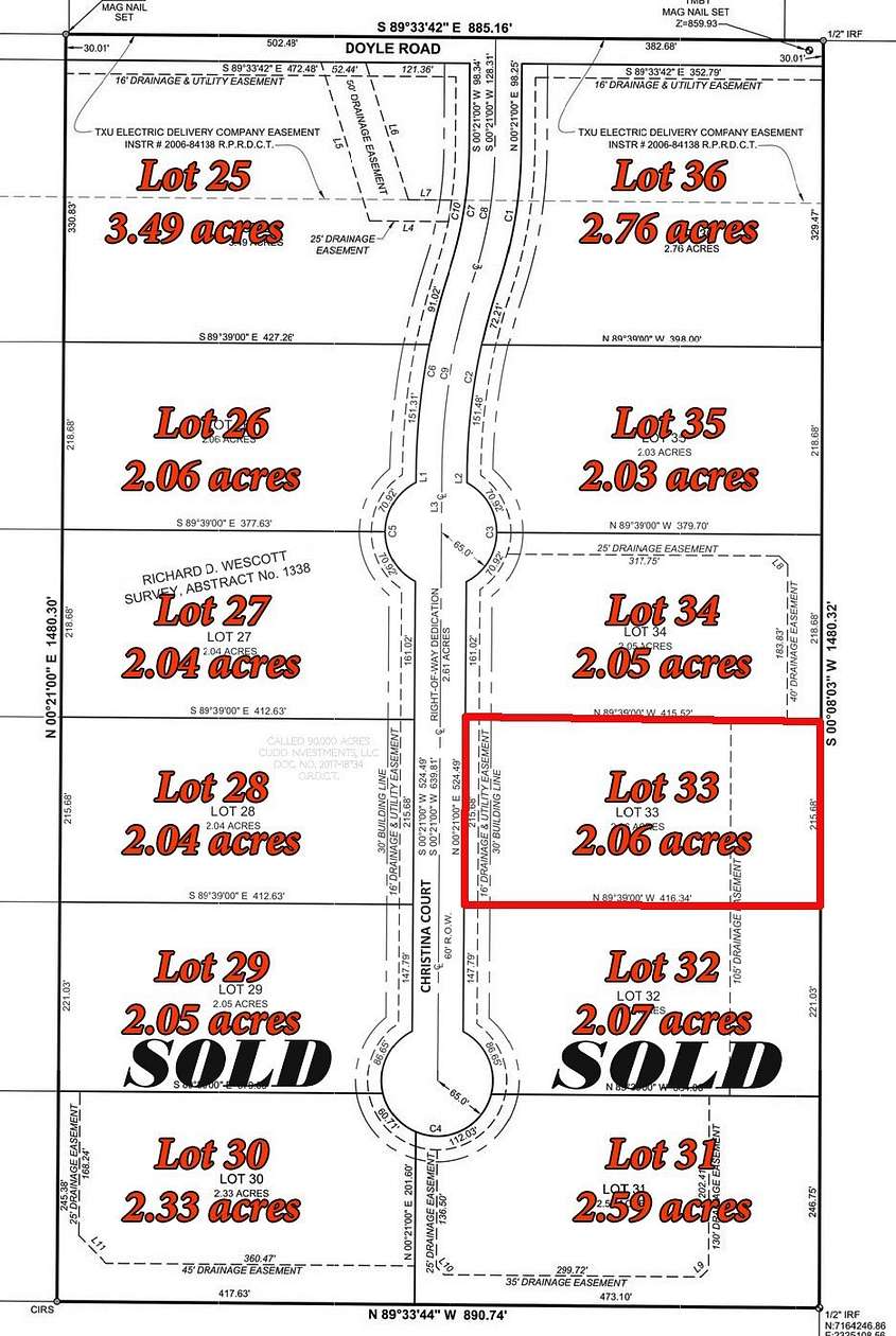 2 Acres of Residential Land for Sale in Krum, Texas