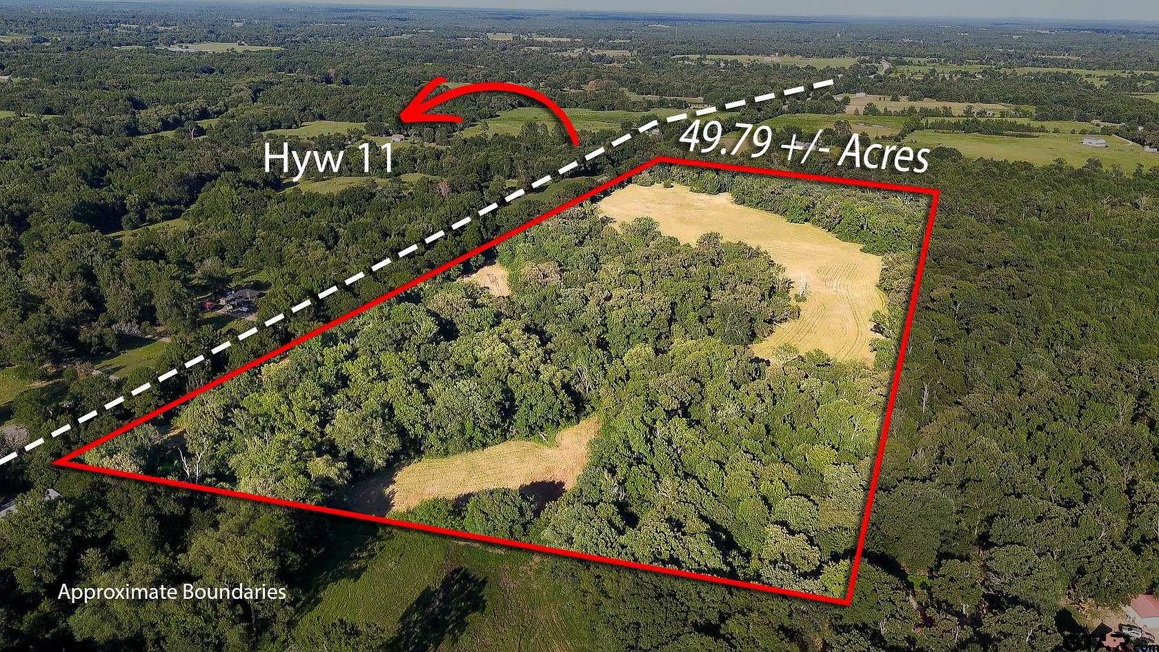 49.8 Acres of Land for Sale in Winnsboro, Texas
