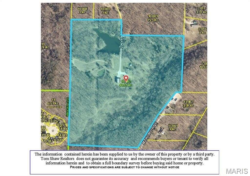 40 Acres of Improved Recreational Land for Sale in Wright City, Missouri