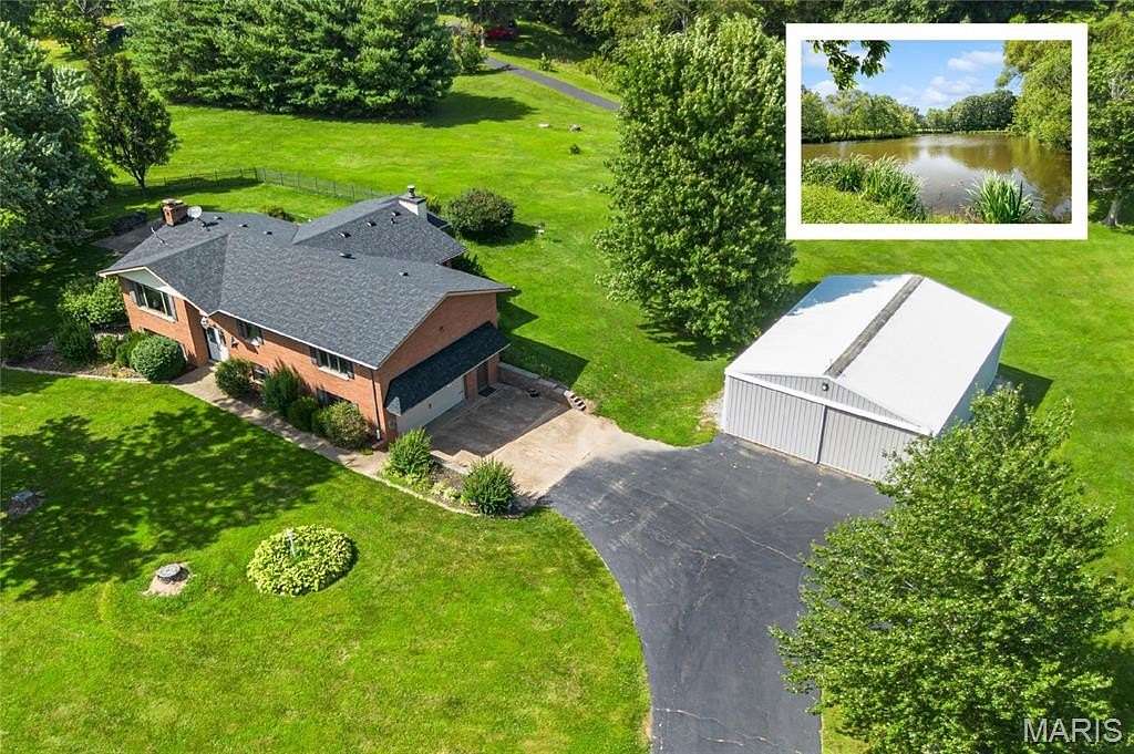 5.74 Acres of Land with Home for Sale in O'Fallon, Illinois