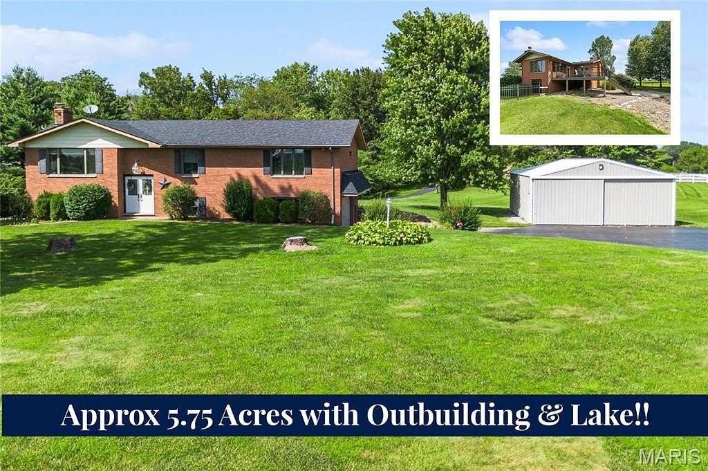 5.74 Acres of Land with Home for Sale in O'Fallon, Illinois
