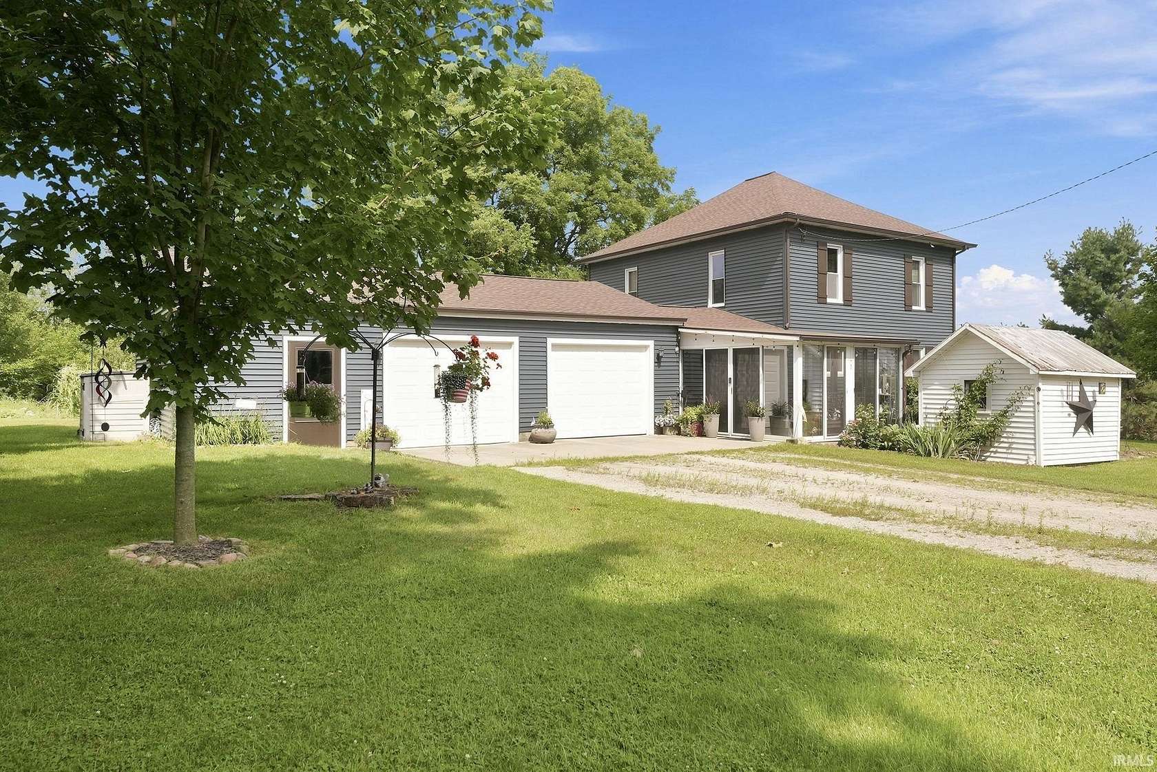 4.47 Acres of Land with Home for Sale in Corunna, Indiana
