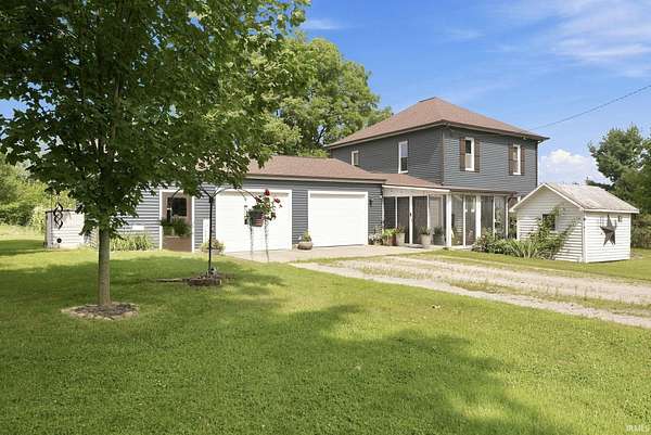 4.47 Acres of Land with Home for Sale in Corunna, Indiana