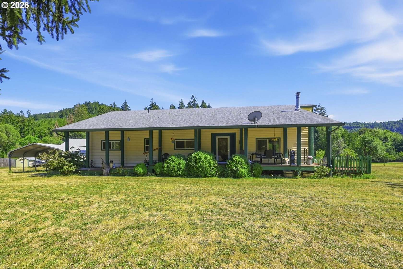 4.45 Acres of Land with Home for Sale in Blachly, Oregon