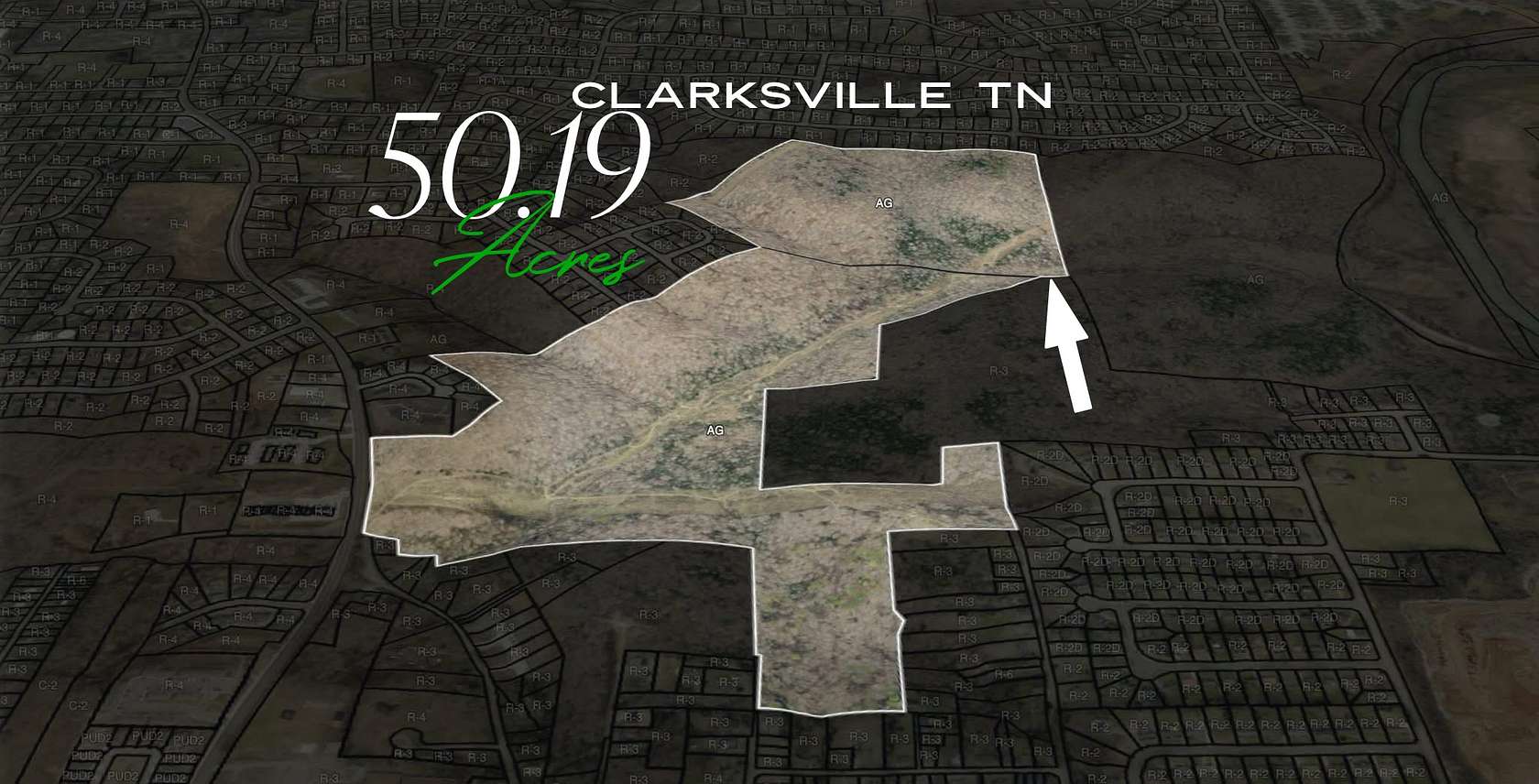 50.2 Acres of Land for Sale in Clarksville, Tennessee