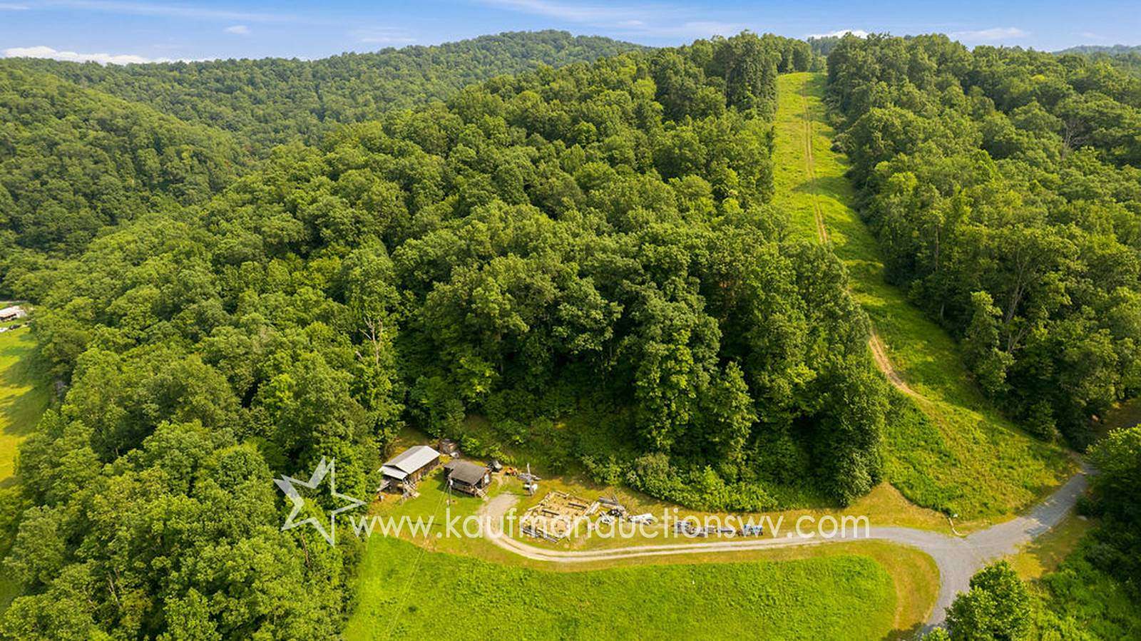 65 Acres of Recreational & Residential Land for Auction in Center Point, West Virginia