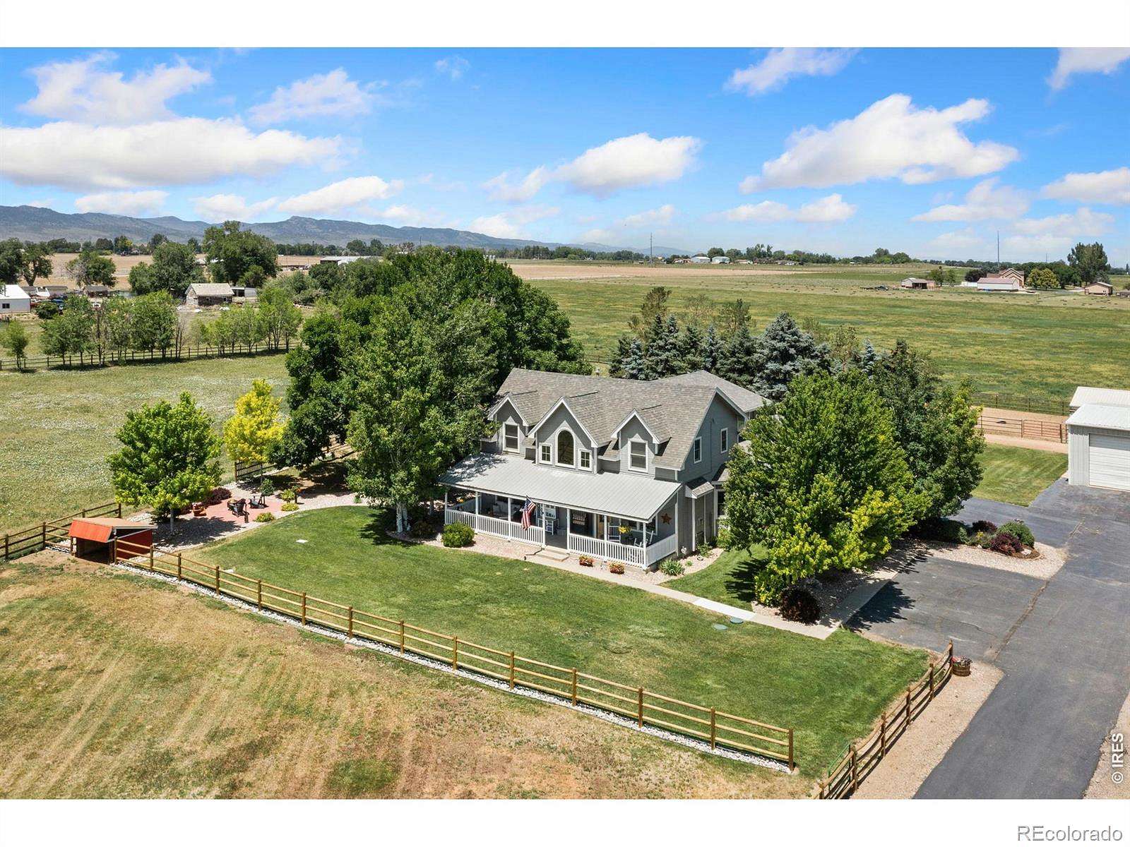 8.89 Acres of Land with Home for Sale in Loveland, Colorado