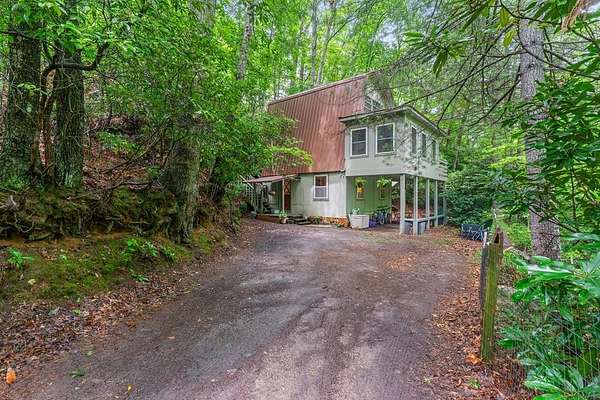 1.5 Acres of Land with Home for Sale in Franklin, North Carolina