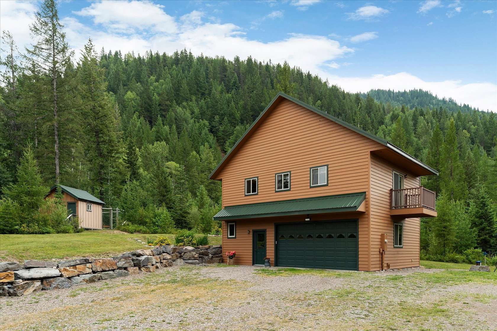 13 Acres of Land with Home for Sale in Columbia Falls, Montana