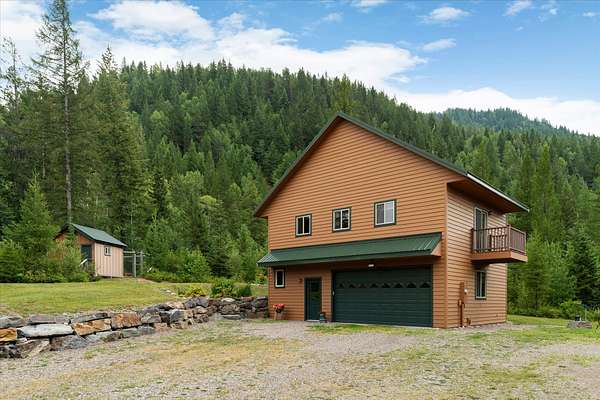13 Acres of Land with Home for Sale in Columbia Falls, Montana