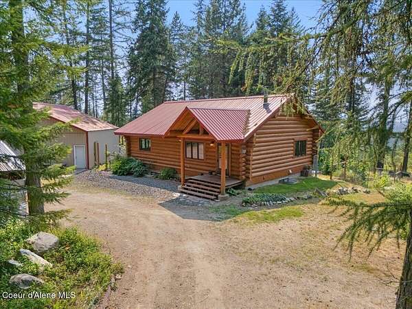 11.3 Acres of Recreational Land with Home for Sale in Athol, Idaho