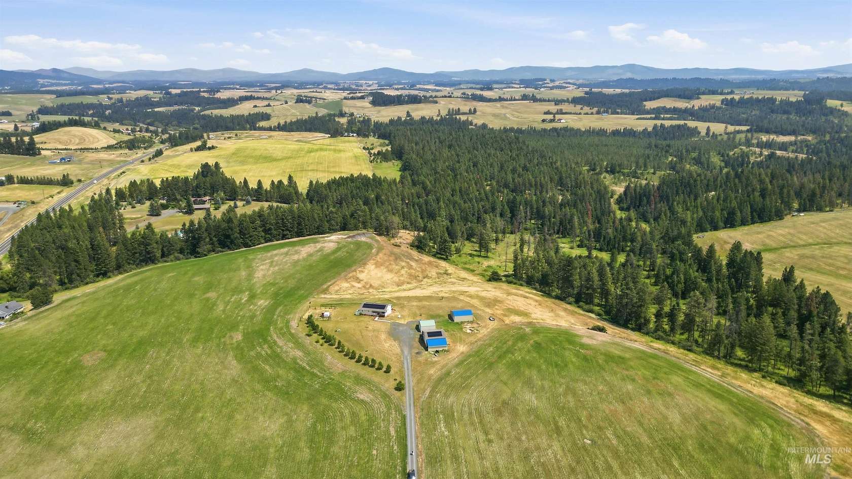 9.36 Acres of Land with Home for Sale in Troy, Idaho