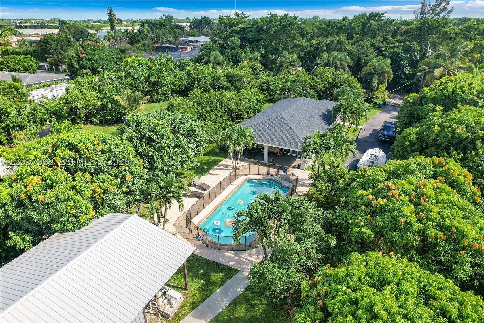 1.65 Acres of Land with Home for Lease in Miami, Florida