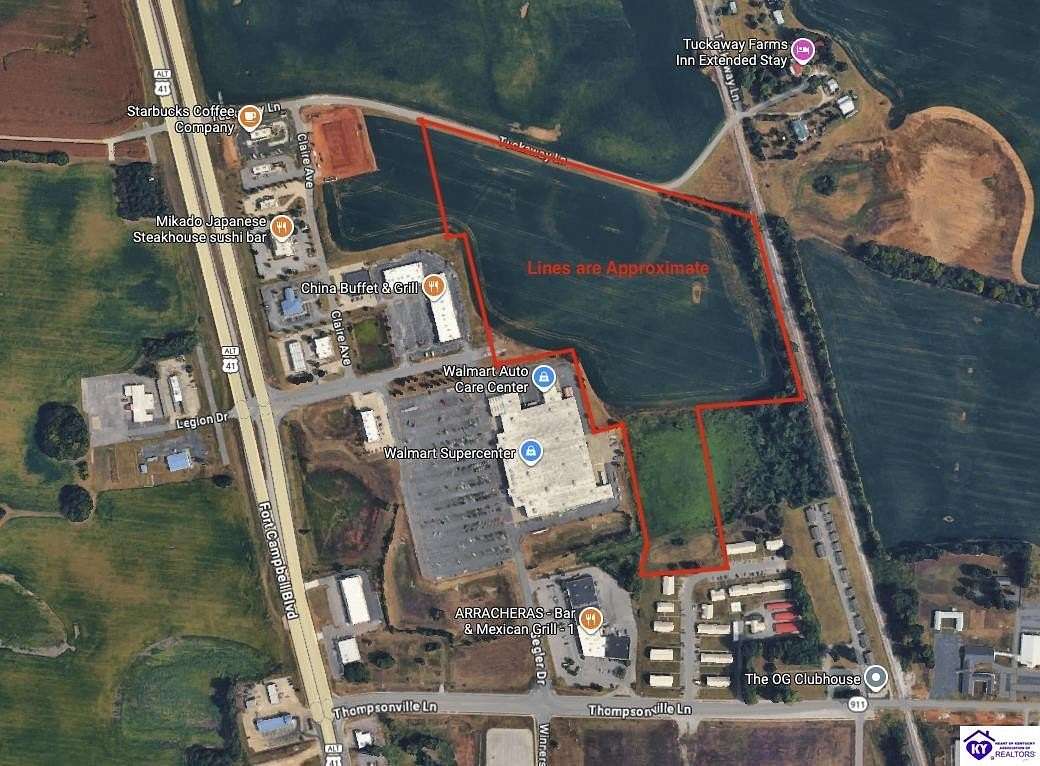 29.4 Acres of Mixed-Use Land for Sale in Oak Grove, Kentucky