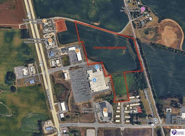 29.4 Acres of Mixed-Use Land for Sale in Oak Grove, Kentucky