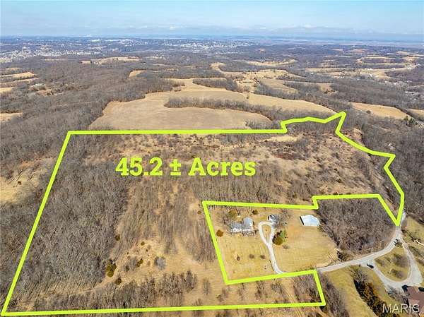 45.2 Acres of Recreational & Residential Land for Sale in Hannibal, Missouri