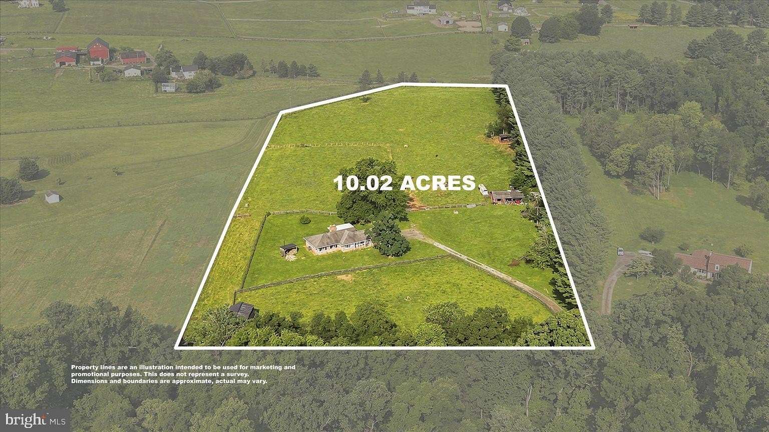 10 Acres of Land with Home for Sale in Lovettsville, Virginia