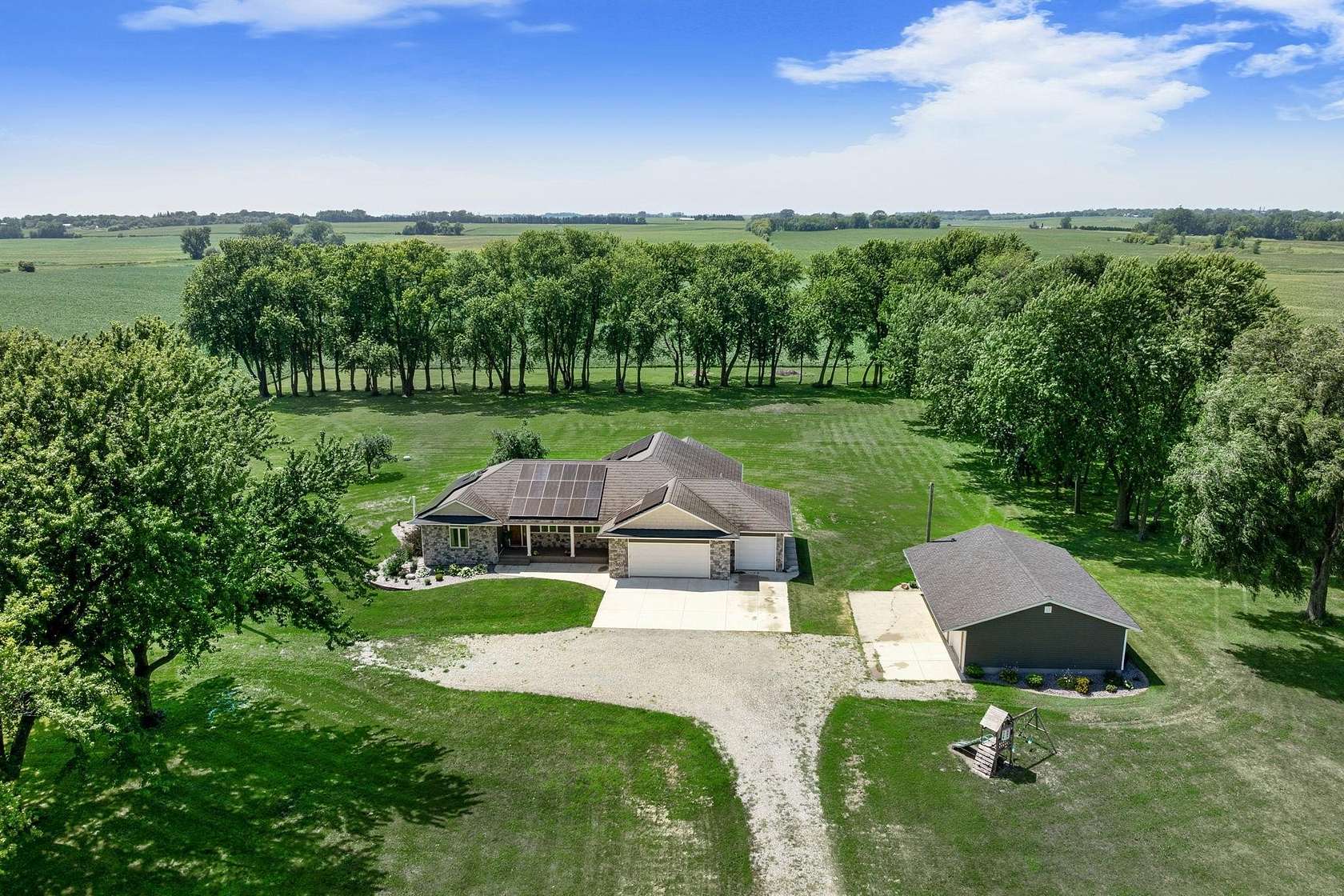 4.83 Acres of Land with Home for Sale in Ellendale, Minnesota