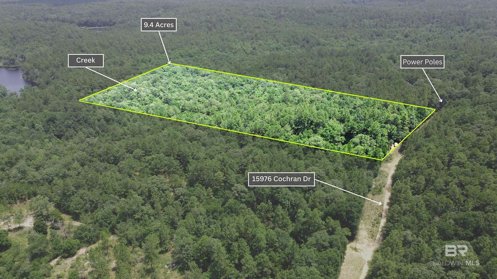9.5 Acres of Residential Land for Sale in Citronelle, Alabama