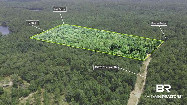 9.5 Acres of Residential Land for Sale in Citronelle, Alabama