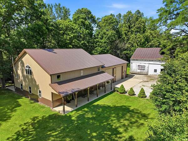 22 Acres of Recreational Land with Home for Sale in Huntington, Indiana