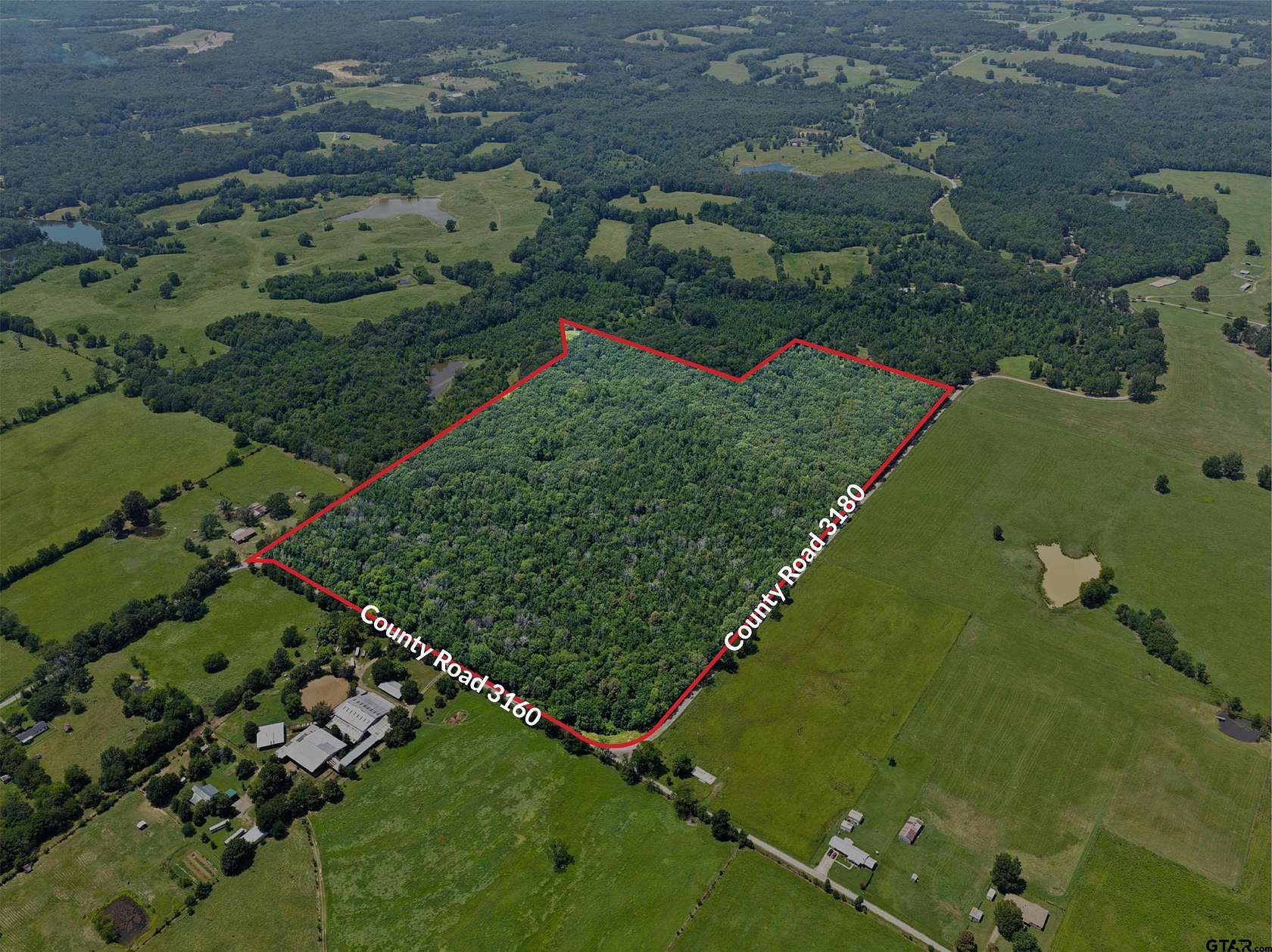 67.5 Acres of Recreational & Residential Land for Sale in Mount Pleasant, Texas