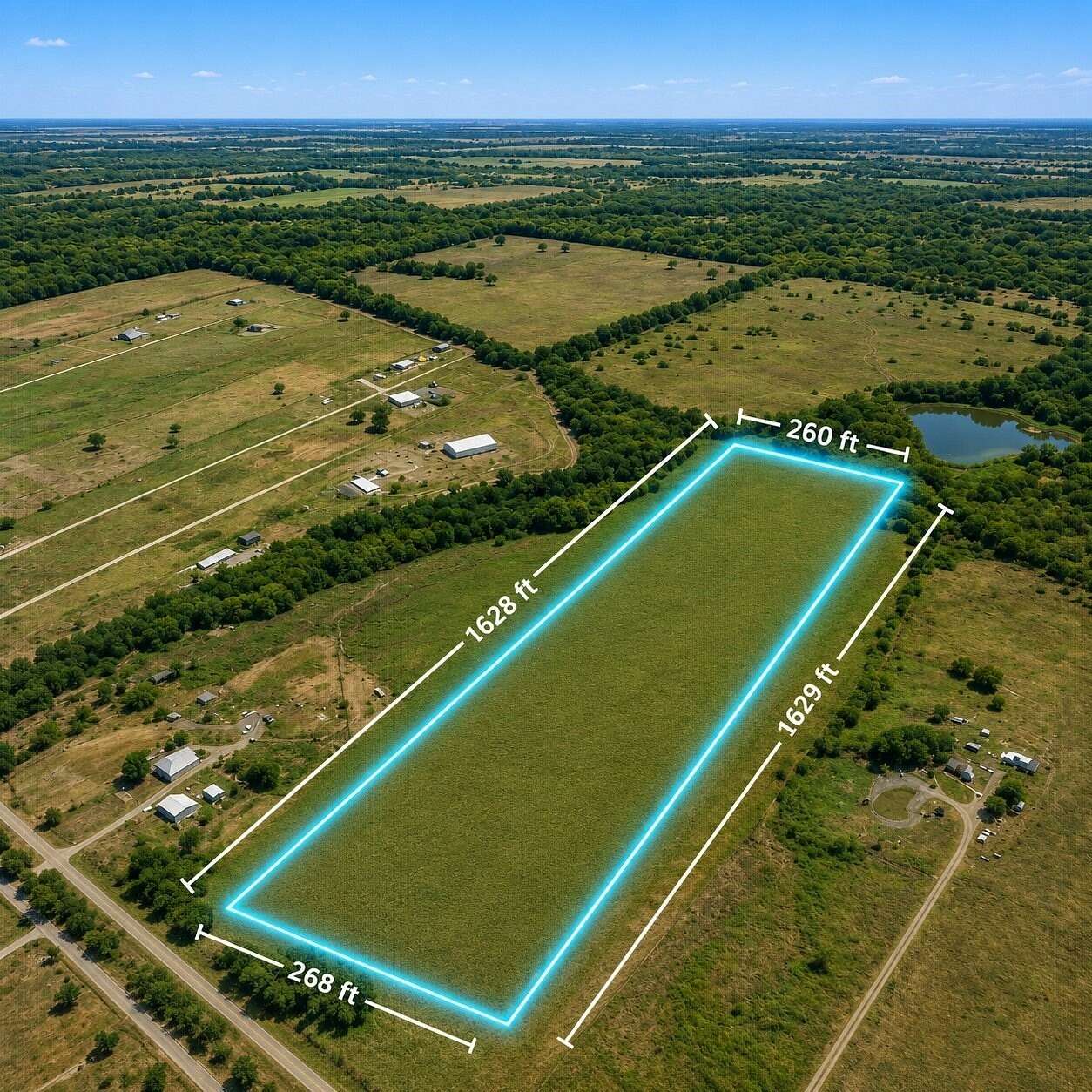 10 Acres of Residential Land for Sale in Krum, Texas