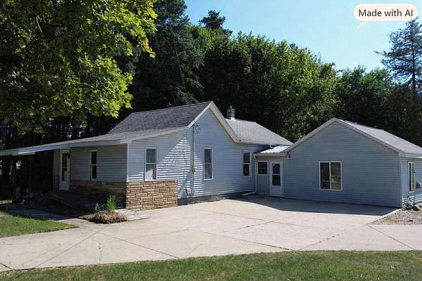 3.64 Acres of Land with Home for Sale in Howard City, Michigan