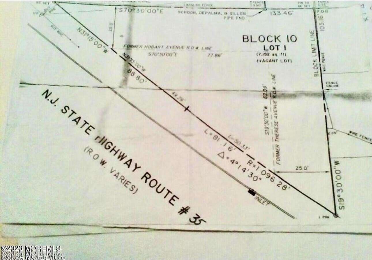 1 Acre of Commercial Land for Sale in Keyport, New Jersey
