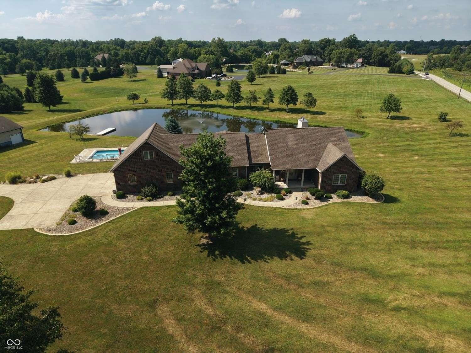 3.8 Acres of Land with Home for Sale in Greensburg, Indiana