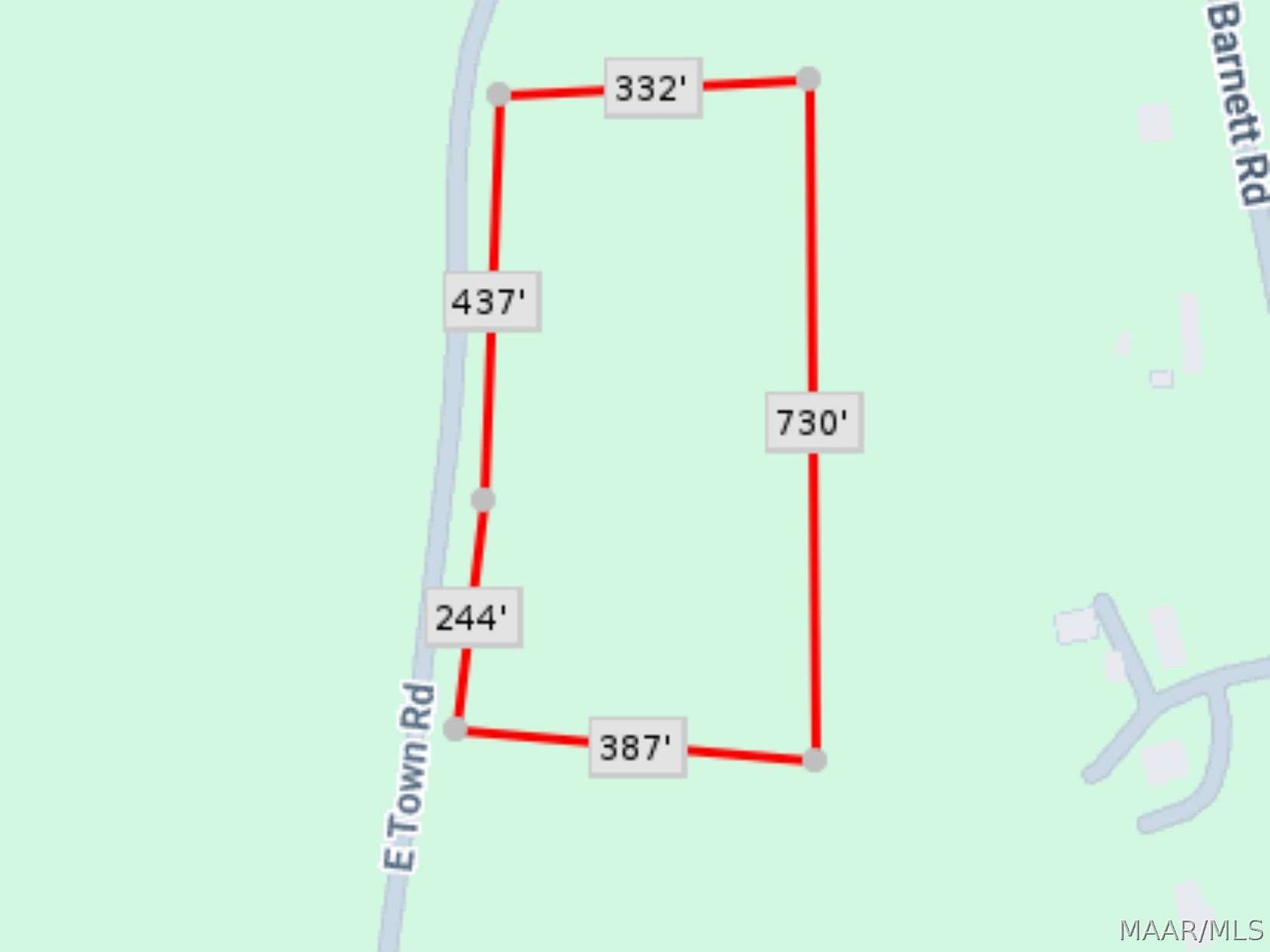 11.6 Acres of Recreational & Residential Land for Sale in Tuskegee, Alabama
