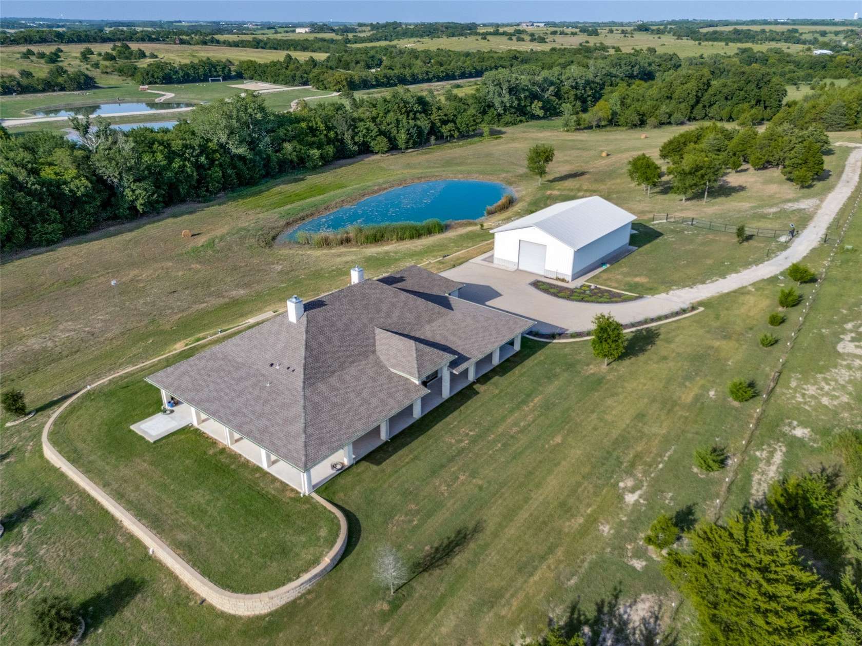 10.2 Acres of Recreational Land with Home for Sale in Farmersville, Texas