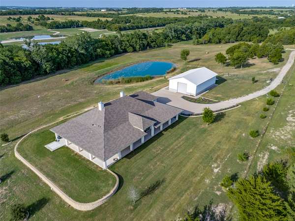 10.2 Acres of Recreational Land with Home for Sale in Farmersville, Texas
