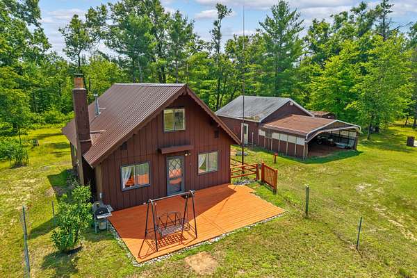 15 Acres of Recreational Land with Home for Sale in Lewiston, Michigan