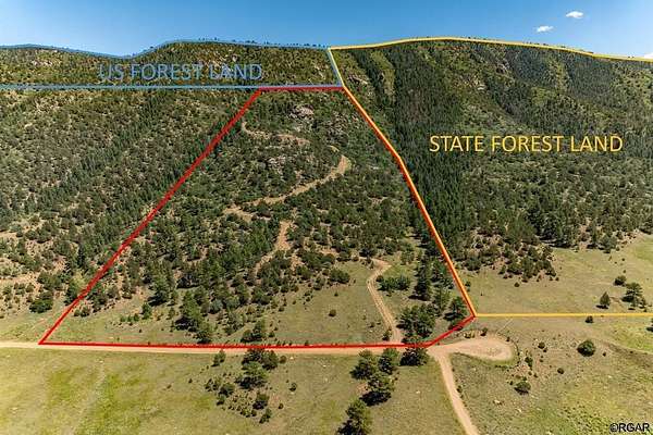 40.8 Acres of Recreational & Residential Land for Sale in Cañon City, Colorado