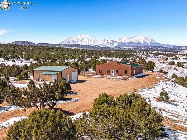 35.4 Acres of Agricultural Land with Home for Sale in Walsenburg, Colorado