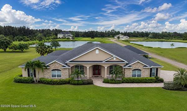2.5 Acres of Land with Home for Sale in Merritt Island, Florida