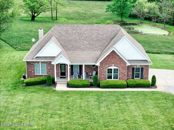 22.2 Acres of Land with Home for Sale in Pleasureville, Kentucky