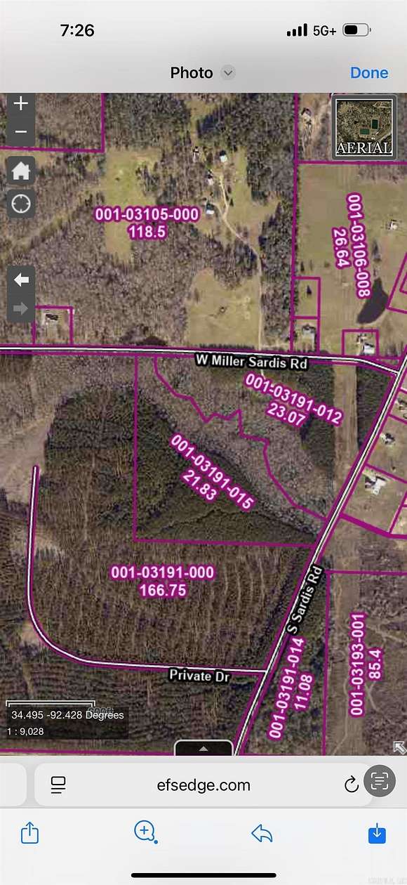 21.8 Acres of Recreational Land for Sale in Bauxite, Arkansas