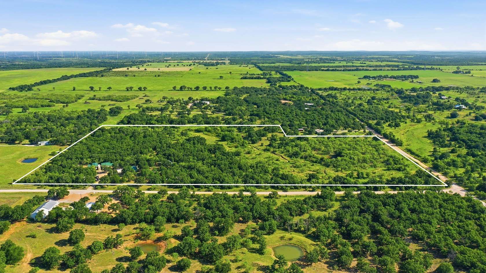 28.5 Acres of Recreational Land with Home for Sale in Cisco, Texas